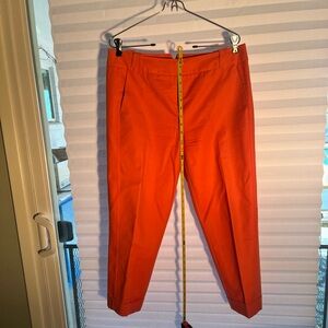 Karen Millen orange crop pants size 10